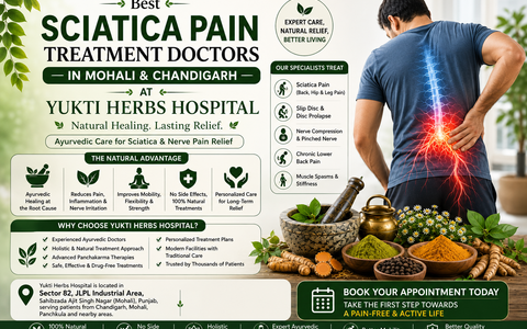 Best Sciatica Pain Treatment Doctors in Mohali & Chandigarh – Yukti Herbs Hospital