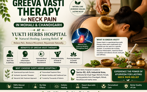 Greeva Vasti Therapy for Neck Pain in Mohali & Chandigarh | Yukti Herbs Hospital