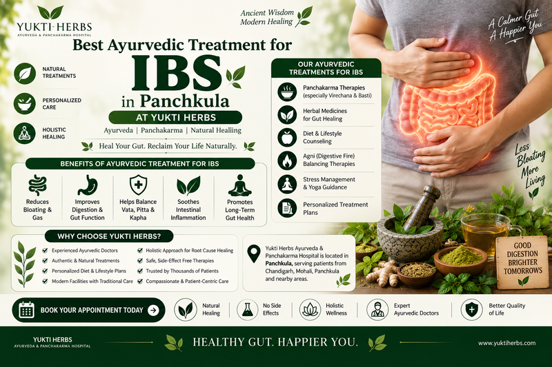 Best Ayurvedic Treatment for IBS in Panchkula – Yukti Herbs