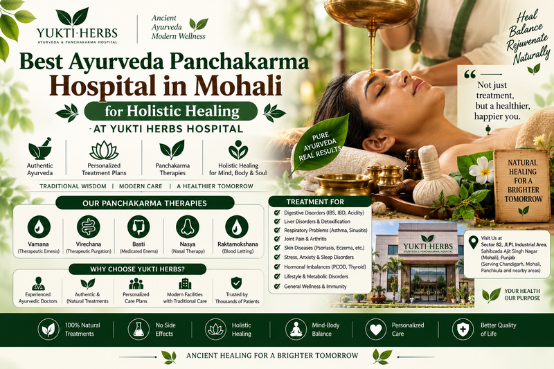 Best Ayurveda Panchakarma Hospital in Mohali for Holistic Healing – Yukti Herbs Hospital