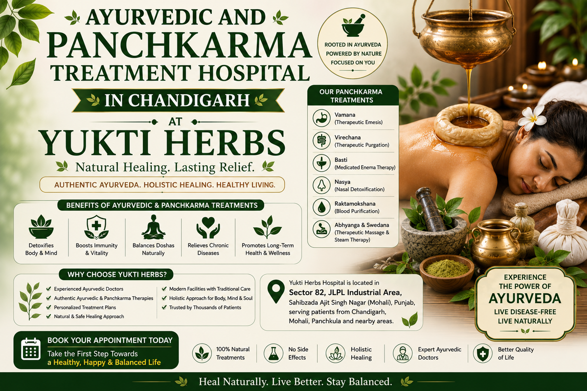 Ayurvedic and Panchkarma Treatment Hospital in Chandigarh – Yukti Herbs