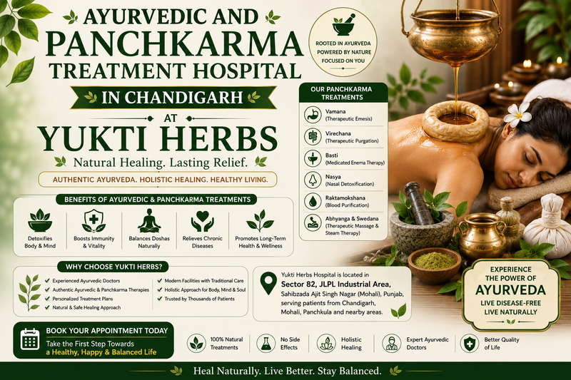 Ayurvedic and Panchkarma Treatment Hospital in Chandigarh – Yukti Herbs