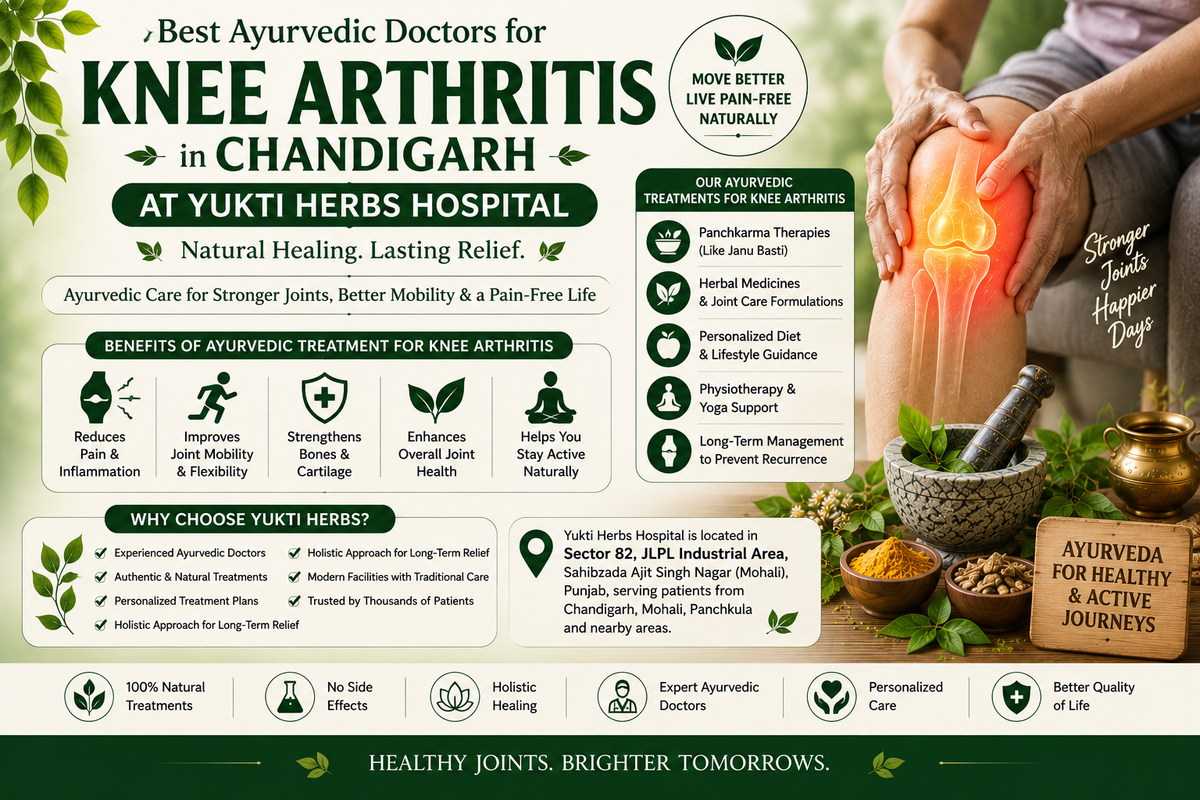 Best Ayurvedic Doctors for Knee Arthritis in Chandigarh – Yukti Herbs
